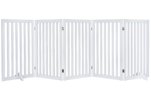 UniPawsStore2023_Unipaws Classic Indoor Dog Gate Wooden Pet Safety Gate
