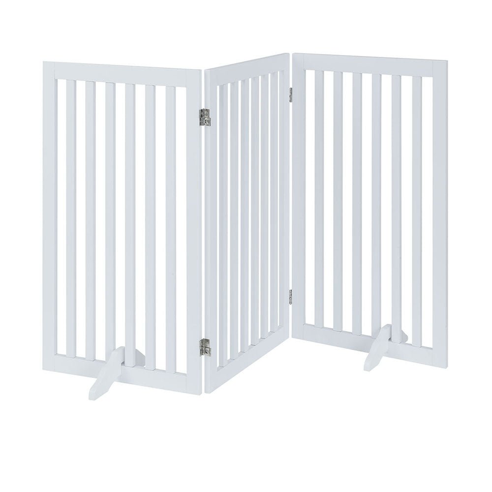 UniPawsStore2023_Unipaws Classic Indoor Dog Gate Wooden Pet Safety Gate