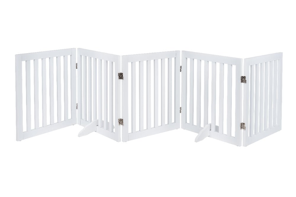 UniPawsStore2023_Unipaws Classic Indoor Dog Gate Wooden Pet Safety Gate