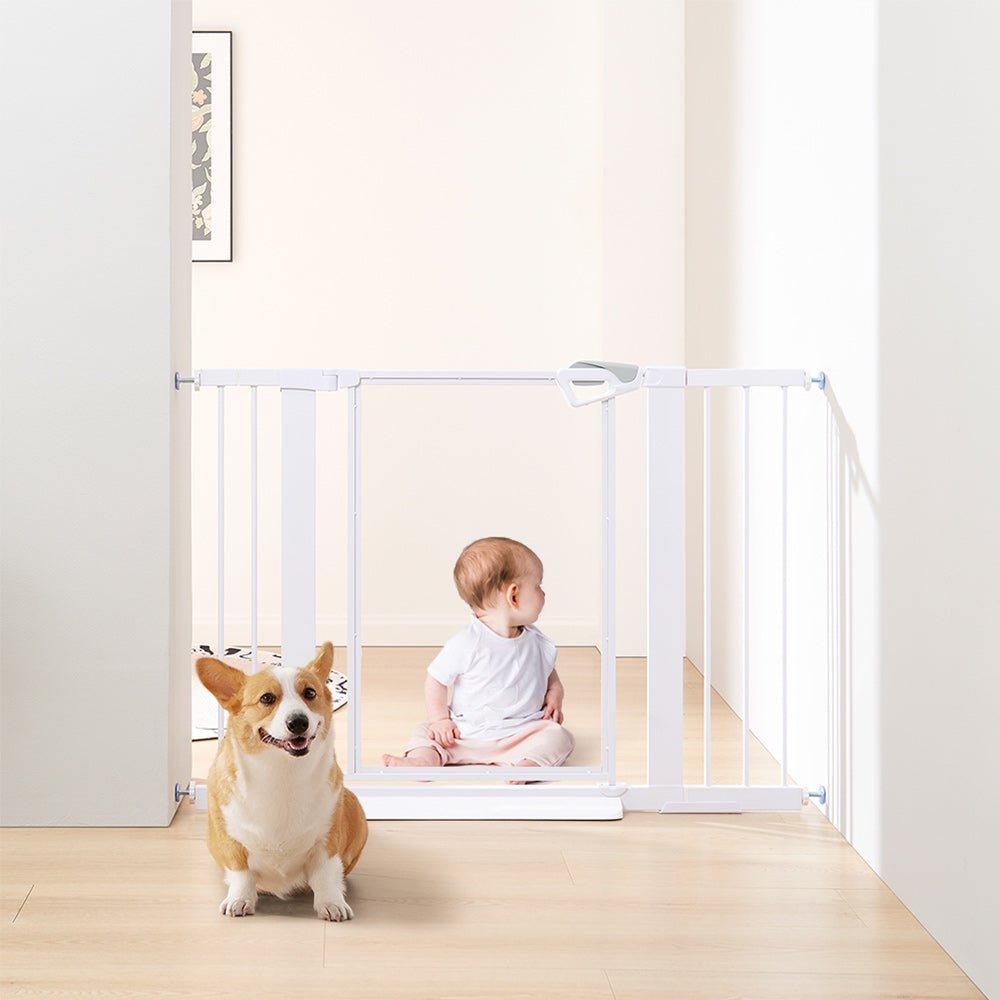 Unipaws | Dog Gate & Baby Gates | Adjustable Pet Gate with Door