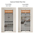 UniPawsStore2023_Unipaws Extra Tall Cat Gate - Black | Multiple Sizes