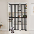 UniPawsStore2023_Unipaws Extra Tall Cat Gate - Black | Multiple Sizes