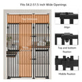 UniPawsStore2023_Unipaws Extra Tall Cat Gate - Black | Multiple Sizes