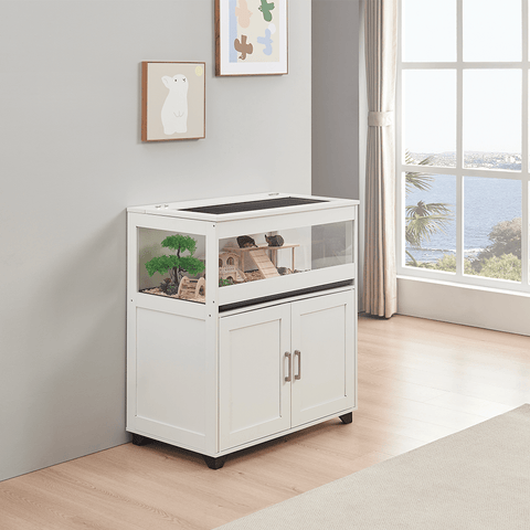 UniPawsStore2023_Unipaws Hamster Cage with Storage Cabinet