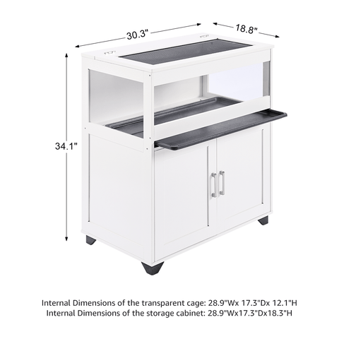 UniPawsStore2023_Unipaws Hamster Cage with Storage Cabinet
