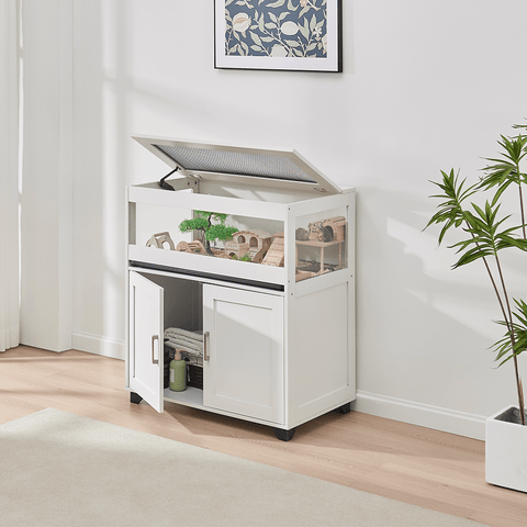 UniPawsStore2023_Unipaws Hamster Cage with Storage Cabinet