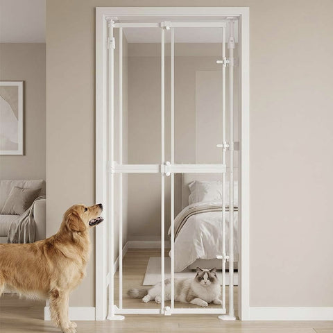 Transparent Clear Safety Pet Gate - Auto Closing
