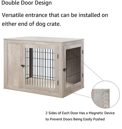 Unipaws Double Doors Dog Crate