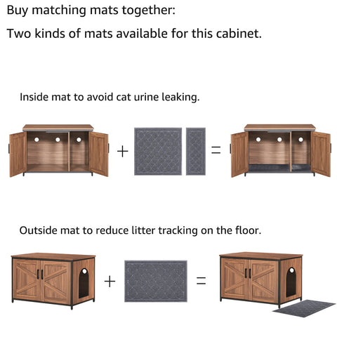 Unipaws Cat Litter Box Enclosure - Top Opening