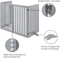 UniPawsStore2023_Unipaws Classic 36" Tall Large Dog Gate Pet Barrier For House - Grey