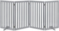 UniPawsStore2023_Unipaws Classic 36" Tall Large Dog Gate Pet Barrier For House - Grey