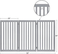 UniPawsStore2023_Unipaws Classic 36" Tall Large Dog Gate Pet Barrier For House - Grey