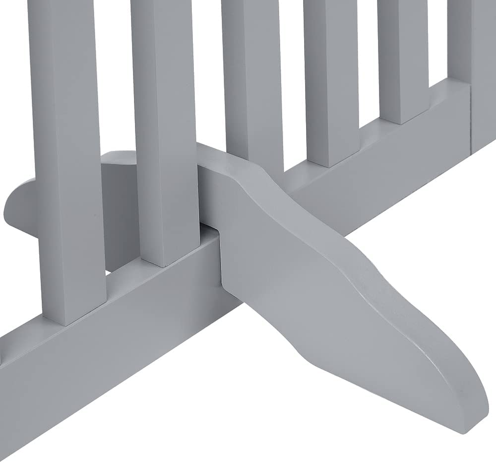 UniPawsStore2023_Unipaws Classic Indoor Dog Gate Wooden Pet Safety Gate