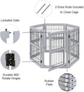 UniPawsStore2023_Unipaws Pet Playpen with Wood and Wire 6 Panels