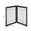 UniPawsStore2023_Unipaws Wood and wire Pet Playpen - 4 Support Feet