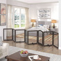 UniPawsStore2023_Unipaws Wood and wire Pet Playpen - 4 Support Feet