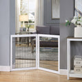 UniPawsStore2023_Unipaws Wood and wire Pet Playpen - 4 Support Feet