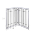 UniPawsStore2023_Unipaws Wood and wire Pet Playpen - 4 Support Feet