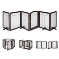 UniPawsStore2023_Unipaws Wood and wire Pet Playpen - 4 Support Feet